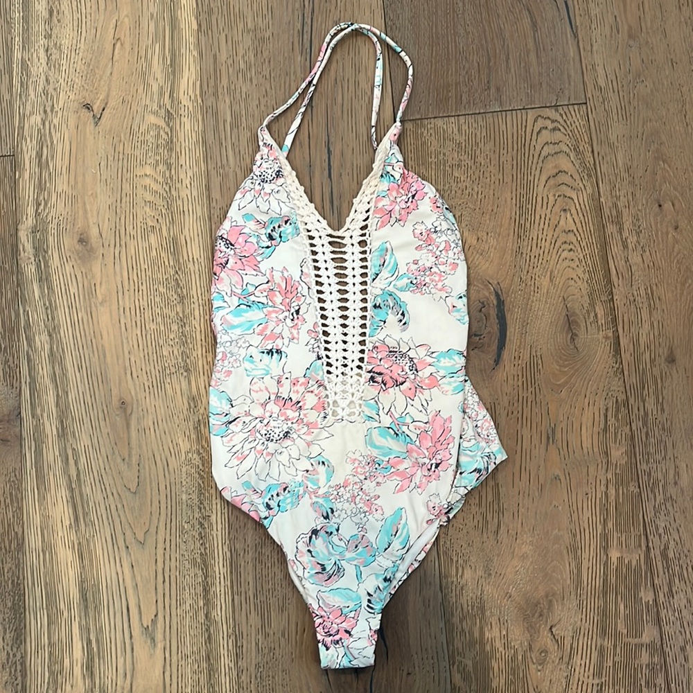 Billabong Floral hippie hooray one piece swimsuit